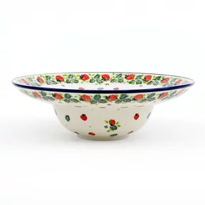 Talerz głęboki na spaghetti D86 25cm <br> 2709X Truskawki